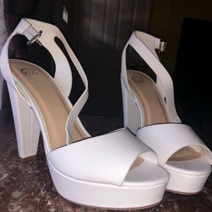 Cute white heels